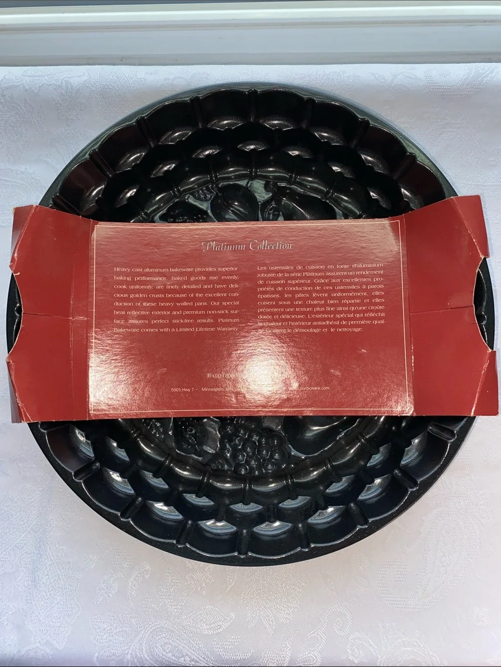 NWT Nordic Ware Fancy MariAnne cast aluminum cake pan, discontinued